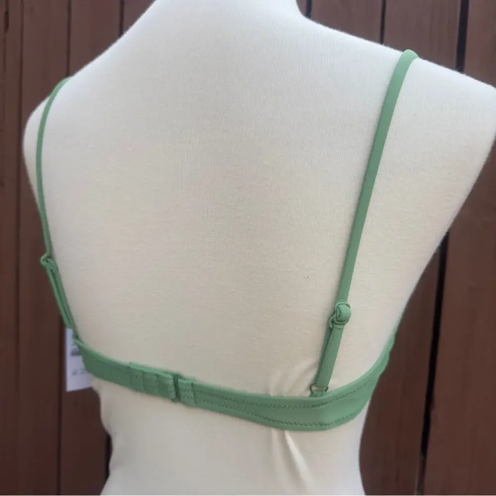 J. Crew | NWT Size 34C Green Balconette Underwire Bikini Top Style BX612